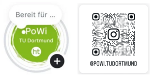 QR-Code Insta PoWi QR-Code für den Instagram Account der Politikwissenschaft