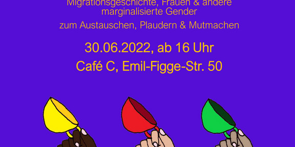Poster mit Datum und Ortsangaben