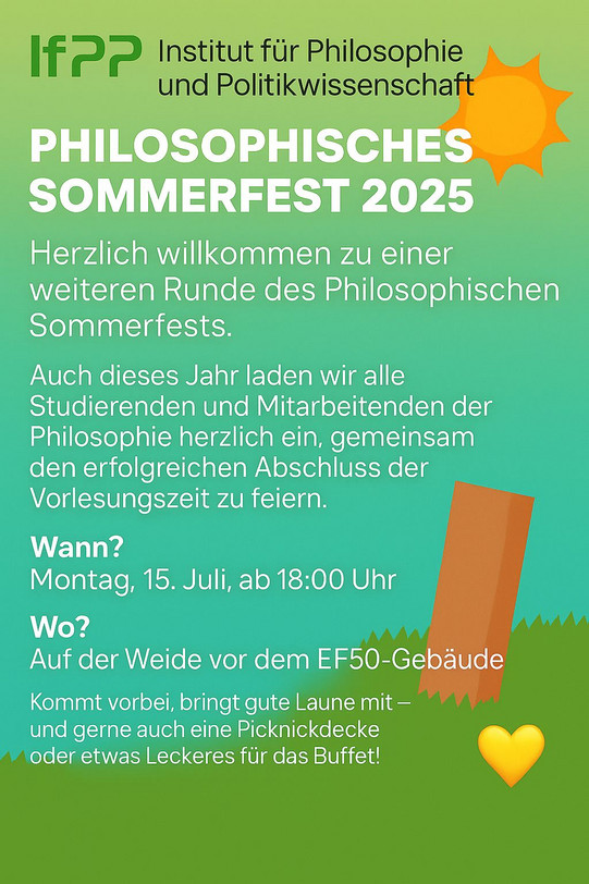Plakat des Sommerfests Bild des Sommerfestes