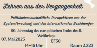 Plakat Lehren aus der Vergangenheit