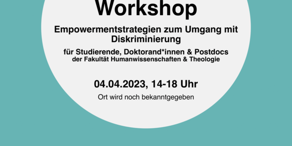 Das Bild zeigt den Flyer des Empowerment Workshops am 04.04.2023.