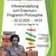 Das Bild beschreibt die Erasmus-Infoveranstaltung in der Philosophie am 02.12.2025
