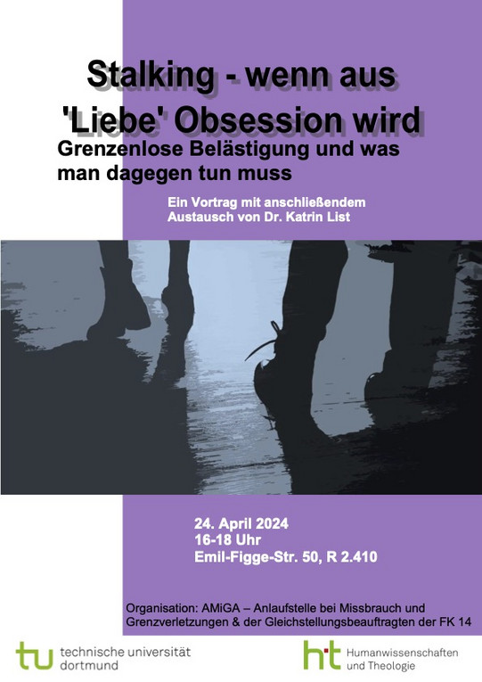 Poster zum Vortrag über Stalking Poster zum Vortrag über Stalking