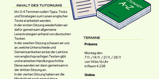 Flyer für das  Englischtutorium